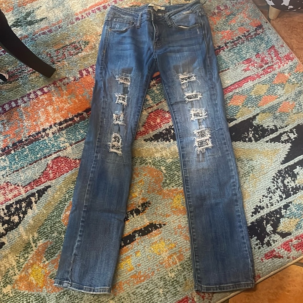 Look at the bandana sewn into these jeans!